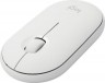 Мышь Logitech Pebble M350 белый оптическая (1000dpi) silent беспроводная BT/Radio USB для ноутбука (3but)