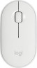 Мышь Logitech Pebble M350 белый оптическая (1000dpi) silent беспроводная BT/Radio USB для ноутбука (3but)