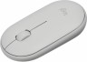 Мышь Logitech Pebble M350 белый оптическая (1000dpi) silent беспроводная BT/Radio USB для ноутбука (3but)