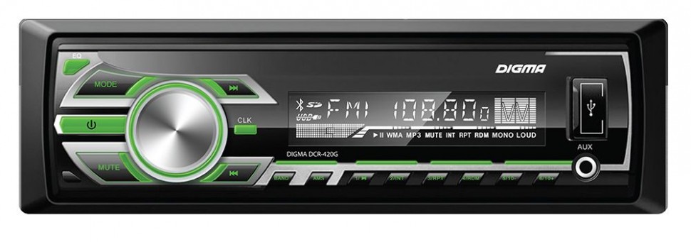 Автомагнитола Digma DCR-420G 1DIN 4x45Вт
