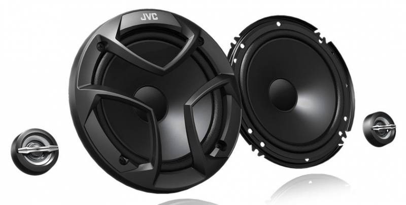 Колонки автомобильные JVC CS-JS600 300Вт 92дБ 4Ом 16см (6дюйм) компонентные двухполосные