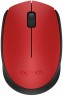 Мышь Logitech M171 красный/черный оптическая (1000dpi) беспроводная USB (2but)