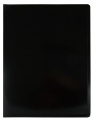 Папка с 40 прозр.вклад. Бюрократ Black&White BWBPV40 A4 пластик 0.8мм ассорти