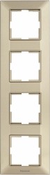Рамка Panasonic Arkedia Slim WNTF08142BR-RU 4x вертикальный монтаж пластик бронза (упак.:1шт)