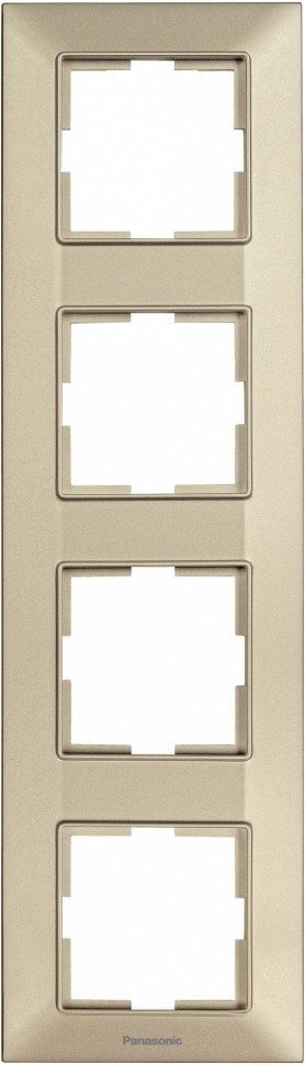 Рамка Panasonic Arkedia Slim WNTF08142BR-RU 4x вертикальный монтаж пластик бронза (упак.:1шт)