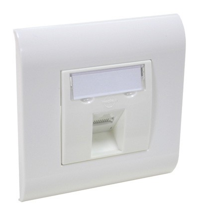 Модуль Molex PowerCat DataGate 45х45 MLG-00024-02 информ.RJ45 кат.6 UTP бел.