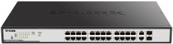 Коммутатор D-Link DGS-1100-26MP 26G 24PoE 370W настраиваемый