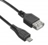 Кабель OTG Buro USB A(f) micro USB B (m) 0.2м черный