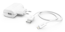 Сетевое зар./устр. Hama H-183265 2.4A для Apple кабель Apple Lightning белый (00183265)