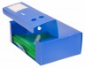 Короб архивный вырубная застежка Бюрократ -BA120BLUE пластик 1мм корешок 120мм 330х245мм синий