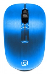 Мышь Оклик 525MW голубой оптическая (1000dpi) беспроводная USB (2but)