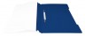Папка-скоросшиватель Бюрократ Люкс -PSL20BLUE A4 прозрач.верх.лист пластик синий 0.14/0.18