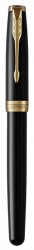 Ручка перьевая Parker Sonnet Core F530 (1931527) LaqBlack GT F перо золото 18K подар.кор.