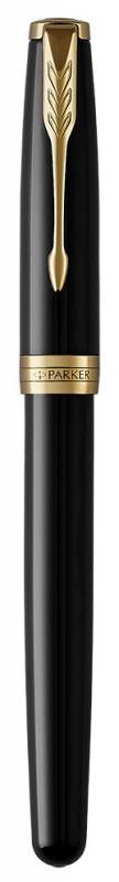 Ручка перьевая Parker Sonnet Core F530 (1931527) LaqBlack GT F перо золото 18K подар.кор.