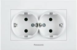 Розетка силовая Panasonic Karre Plus (WKTC02052WH-RU) скрыт. зазем. IP20 белый (упак.:1шт)