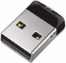 Флеш Диск Sandisk 64Gb Cruzer Fit SDCZ33-064G-G35 USB2.0 черный