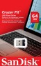 Флеш Диск Sandisk 64Gb Cruzer Fit SDCZ33-064G-G35 USB2.0 черный