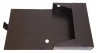 Короб архивный вырубная застежка Бюрократ -BA80/08BLCK пластик 0.8мм корешок 80мм 330х245мм черный