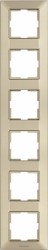 Рамка Panasonic Arkedia Slim WNTF08162BR-RU 6x вертикальный монтаж пластик бронза (упак.:1шт)