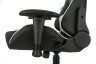 Кресло игровое Zombie A4 черный/белый искусственная кожа с подголов. крестовина пластик