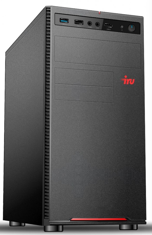 ПК IRU Home 225 MT Ryzen 5 2600 (3.4)/16Gb/1Tb 7.2k/SSD120Gb/GTX1050Ti 4Gb/Windows 10 Home Single Language 64/GbitEth/400W/черный