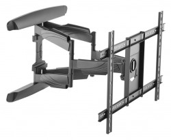 Кронштейн для телевизора Ultramounts UM 912 черный 37"-75" макс.45кг настенный поворотно-выдвижной и наклонный