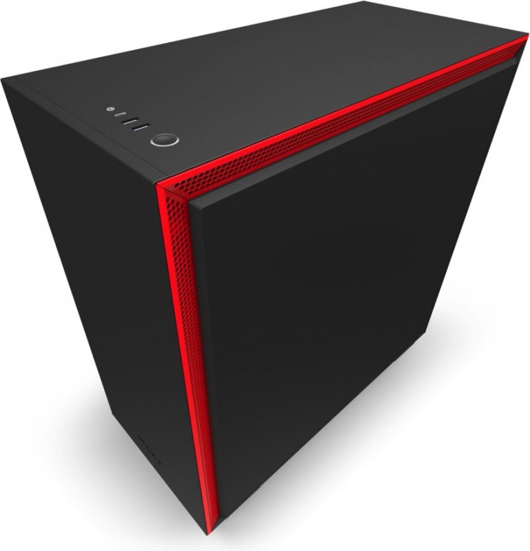 Корпус NZXT H710 CA-H710B-BR черный/красный без БП E-ATX 3x120mm 2xUSB3.0 1xUSB3.1 audio bott PSU