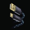Кабель Hama Glitter 00183204 micro USB B (m) USB A(m) 1.5м синий