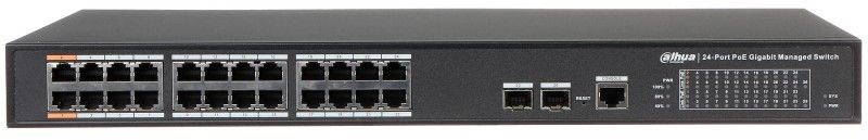 Коммутатор Dahua DH-PFS4226-24GT-360 24G 2SFP 22PoE+ 360W управляемый