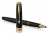 Ручка роллер Parker Sonnet Core T539 (1931496) LaqBlack GT F черные чернила подар.кор.