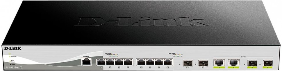Коммутатор D-Link DXS-1210-12TC 8x10G 2SFP+ настраиваемый