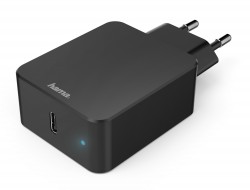 Сетевое зар./устр. Hama H-183284 3A PD+QC универсальное кабель USB Type C черный (00183284)
