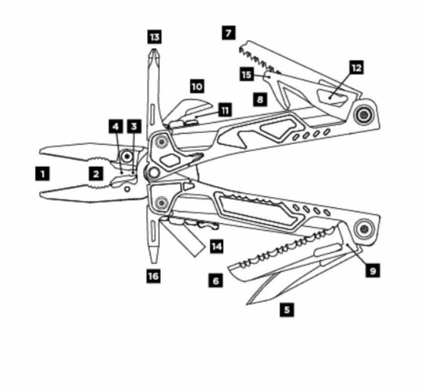 Мультитул Leatherman OHT (831640) 16функций хаки
