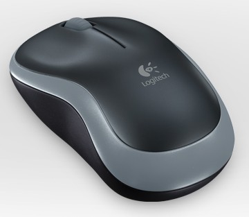 Мышь Logitech M185 серый оптическая (1000dpi) беспроводная USB1.1 для ноутбука (2but)