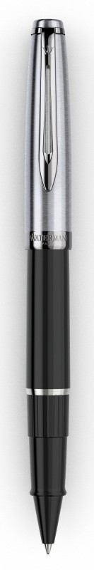 Ручка роллер Waterman Embleme (2100378) Black CT F черные чернила подар.кор.