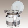 Термокастрюля Thermos Shuttle Chef KBC-4500 PWH 4.5л. белый/серебристый (451538)