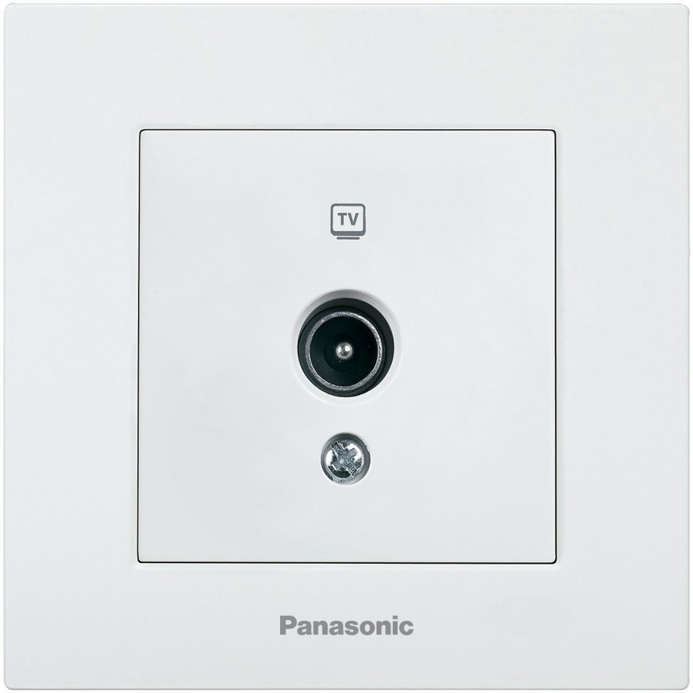 Розетка телевизионная Panasonic Karre Plus (WKTC04542WH-RU) скрыт. IP20 белый (упак.:1шт)