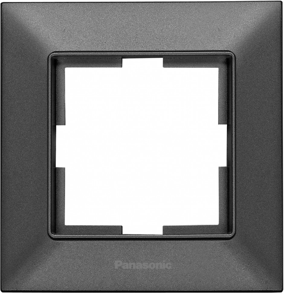 Рамка Panasonic Arkedia Slim WNTF08012DG-RU декоративная 1x пластик дымчатый (упак.:1шт)