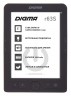 Электронная книга Digma R63S 6" E-Ink Carta 800x600 600MHz/4Gb/microSDHC/подсветка дисплея темно-серый