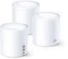 Бесшовный Mesh роутер TP-Link Deco X60(3-Pack) AX3000 10/100/1000BASE-TX белый