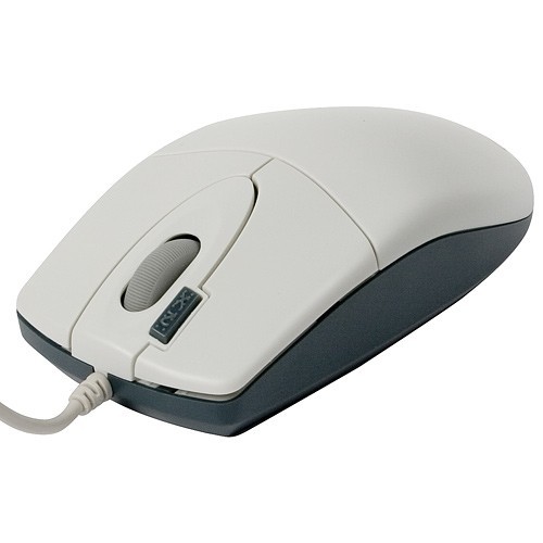 Мышь A4Tech OP-620D белый/синий оптическая (1000dpi) USB1.1 (4but)