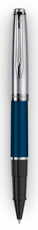 Ручка роллер Waterman Embleme (2100402) Blue CT F черные чернила подар.кор.
