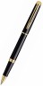 Ручка роллер Waterman Hemisphere (S0920650) Mars Black GT F черные чернила подар.кор.