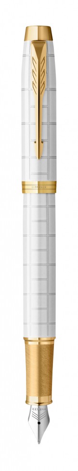Ручка перьевая Parker IM Premium F318 (2143649) Pearl GT F перо сталь нержавеющая подар.кор.