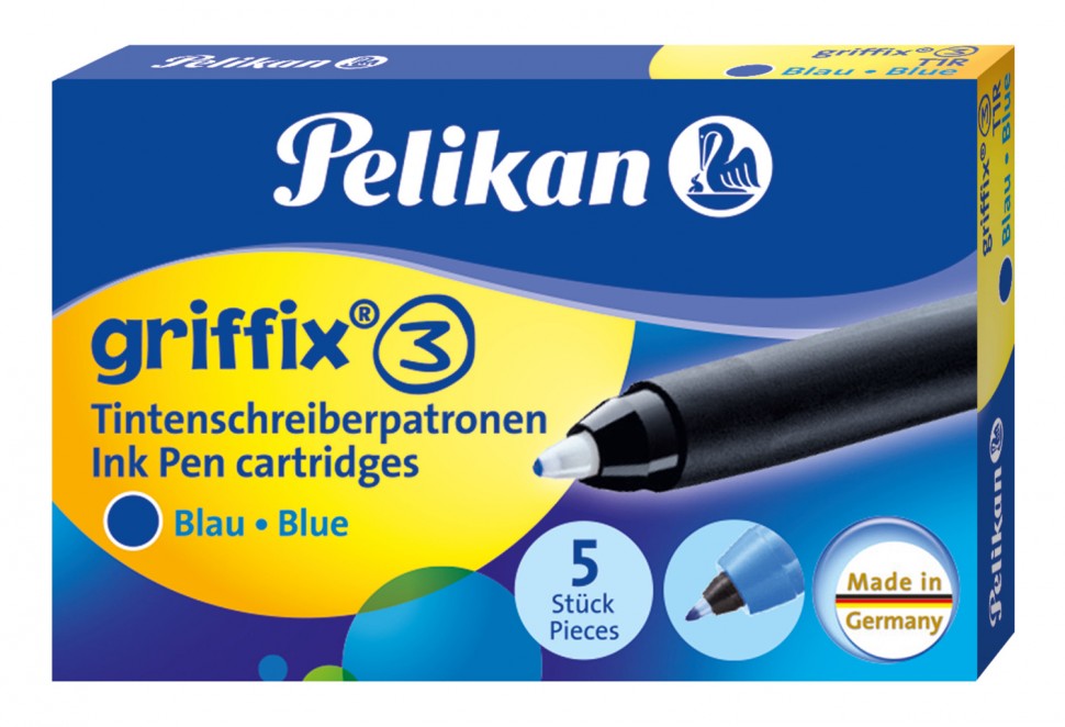 Картридж Pelikan School Griffix (PL960567) синие чернила для ручек чернильных (5шт)