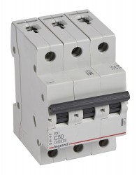 Выключатель автоматический Legrand RX3 419713 50A тип C 4.5kA 3П 400В 3мод
