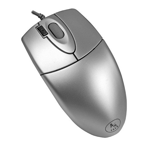 Мышь A4Tech OP-620D серебристый оптическая (1000dpi) USB (4but)