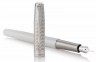Ручка перьевая Parker Sonnet Premium F540 (1931547) Pearl Metal PGT F перо золото 18K подар.кор.