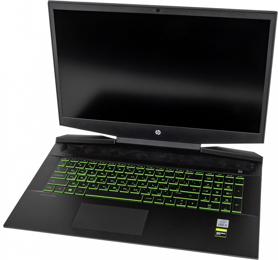 Ноутбук HP Pavilion Gaming 17-cd1050ur Core i5 10300H/8Gb/SSD512Gb/NVIDIA GeForce GTX 1650 4Gb/17.3"/IPS/FHD (1920x1080)/Windows 10/black/green/WiFi/BT/Cam