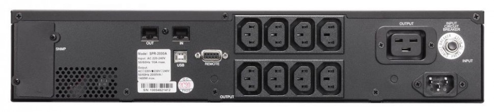 Источник бесперебойного питания Powercom Smart King Pro+ SPR-1500 LCD 1200Вт 1500ВА черный